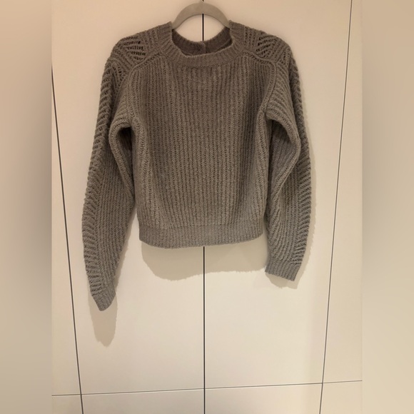 Rouje Gray Knit Cardigan - Picture 2 of 4